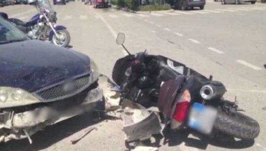 Automjeti përplas motorin në aksin Lezhë-Shkodër, 54 vjeçari në gjendje të rëndë