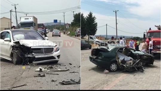 Makinat bëhen copë e çikë në rrugën Elbasan-Peqin, ndërron jetë 55-vjeçari, dalin pamjet e rënda (EMRI)