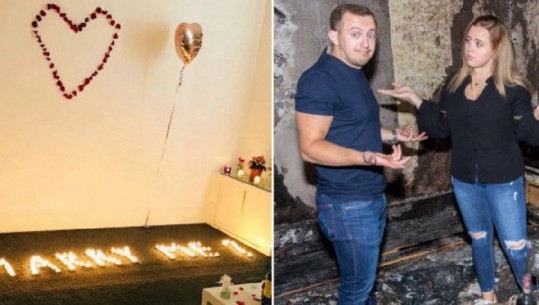 Përdori 100 qirinj për t'i propozuar të dashurës së tij, shqiptari në Britani i vë flakën banesës! Por ajo tha 'PO'