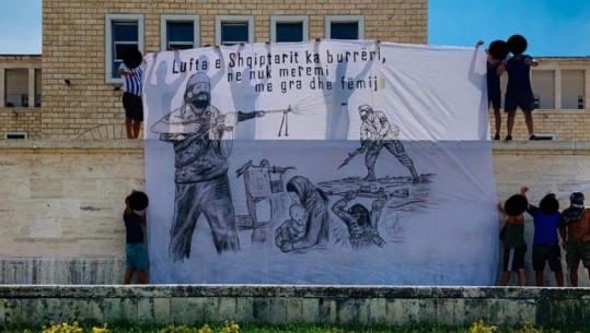 'Lufta e shqiptarit ka burrëri, ne nuk merremi me gra dhe fëmijë!' Tifozët e Tiranës, mesazh serbëve me Adem Jasharin