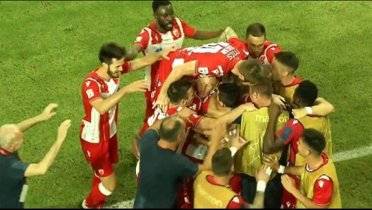 Ndeshja Tirana-Crvena Zvezda, ekipi serb shënon gol