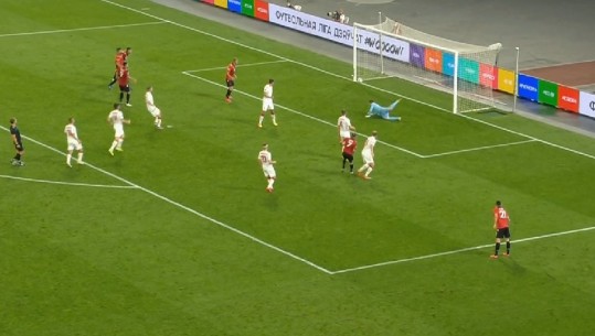 Bare gjen rrugën e rrjetës, Kombëtarja shënon golin e sigurisë kundër Bjellorusisë (VIDEO)