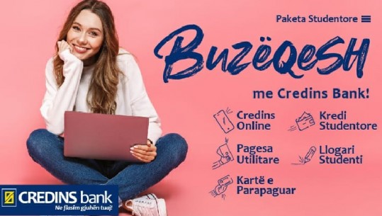 Pagesa dhe shërbime online, 'Paketa e Studentit' krijuar nga Credins Bank