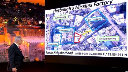 OKB/ Kryeministri Netanyahu: Hezbollah ka fshehur raketa mes shtëpive të Bejrutit