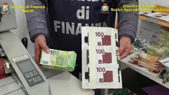  Guardia di Finanza, sekuestron 1 milionë euro kartëmonedha false, arrestohen 4 persona