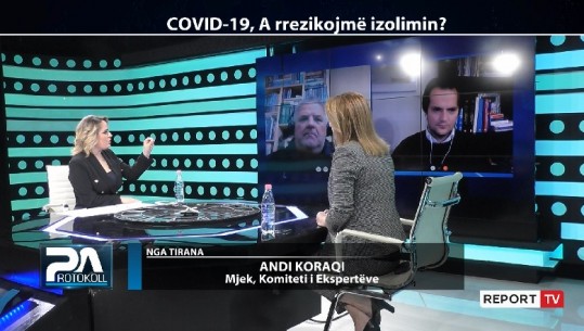 Mjeku Koraqi në Report Tv: Testimet do vijojnë të rriten! Rreziku i infektimit me COVID në spitale i ulët,  ende kanë kapacitet për persona me sëmundje të tjera (VIDEO)