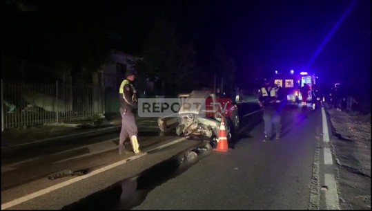 Përplasen dy makina në autostradën Lezhë-Shkodër, njëra del nga rruga...4 të plagosur (VIDEO)