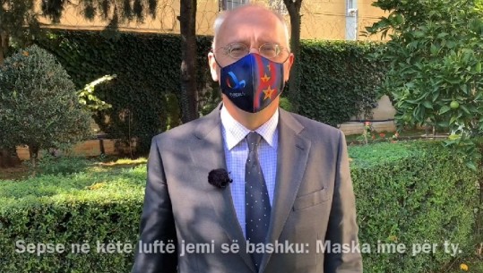 Maska e detyrueshme, ambasadori Gjerman në Tiranë: Në këtë luftë jemi sëbashku (VIDEO)