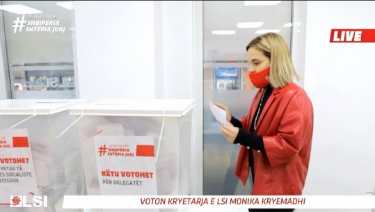 Zgjedhjet në LSI/ Kryemadhi për herë të parë me maskë anti COVID: Ma mblodhi partia, jo dikush tjetër