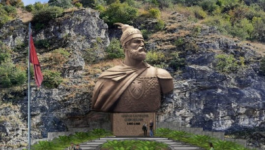 Nga e njëjta shoqatë që bëri shtatoren e kritikuar/ Ftohet debat publik për muranën e Skënderbeut 11 metra të gjatë në faqen shkëmbore të Kalasë së Prizrenit