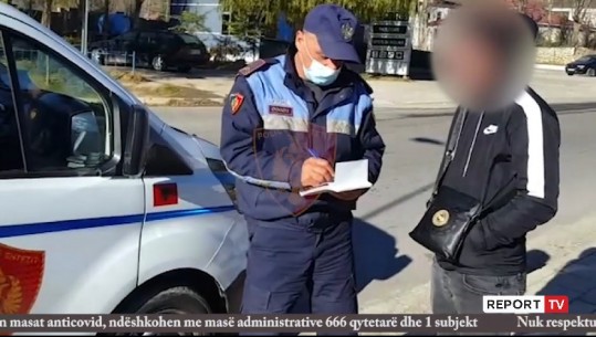 Pa maska në rrugë, gjobiten 666 qytetarë! 8 shoqërohen në Komisariat, s'i dhanë policit ID (VIDEO)