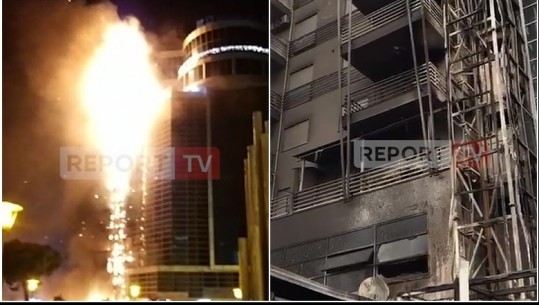 Zjarr i madh në Shkodër/ Shkrumbohen gjatë natës 2 lokale, shkak plasja e bombolës! Digjet fasada e pallatit, ballkonet... e grilat por shpëtojnë banesat (VIDEO)