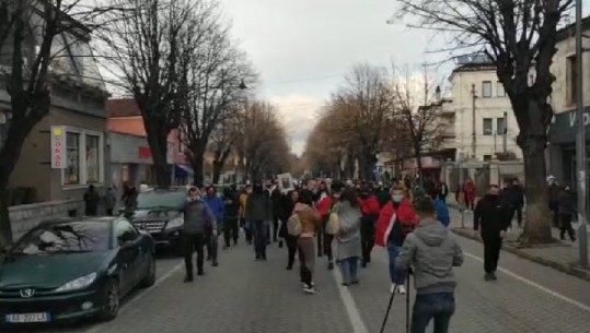 Protesta në Korçë, policia shoqëron organizatorët, mes tyre dhe kryetaren e FRPD! Gjobiten me 50 mln lekë për tubimin