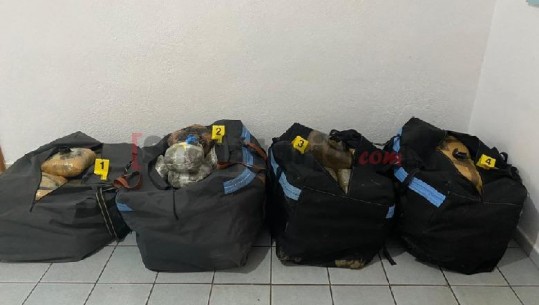 Sarandë/ Sekuestrohen 140 kg kanabis në një pyll, persona të paidentifikuar kishin braktisur 4 çanta me lëndën narkotike