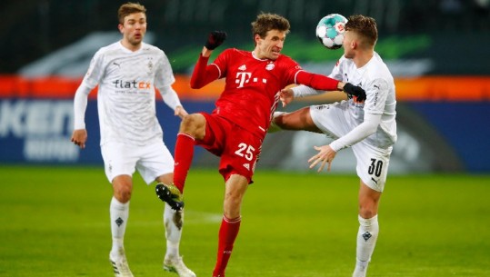 Bayern gabon në ndeshjen e parë të 2021, Monchengladbach e mposht me përmbysje! Sot Leipzig-Dortmund
