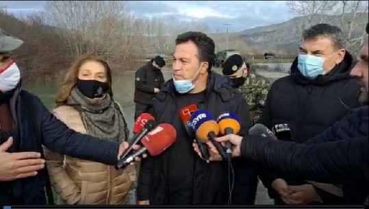 Ministri Niko Peleshi në Obot: Niveli i ujit është ulur! Deri më 11 janar do kemi reshje të shumta, jemi në gatishmëri