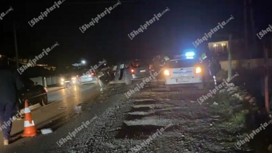 Lezhë/ Përplasen 2 makina, 1 i plagosur! Report Tv sjell pamje nga aksidenti