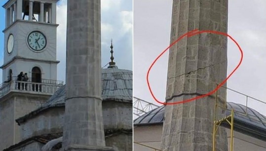 Denoncimi: Kriset kulla e Minares së xhamisë së 'Et’hem Beut'! Reagon Instituti i Trashëgimisë Kulturore: Është mbetje silikoni! Bashkia e pastron