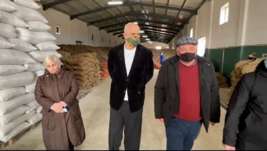 Mbështetje për fermerët/ Rama dhe dy ministrat vizitojnë pikën e grumbullimit në Korçë, Ekonomi: 65% e investimit është bërë nga programi IPARD