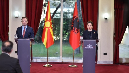 Xhaçka: Të dy vendet kanë plotësuar kushtet për nisjen e negociatave me BE! Homologu nga Maqedonia: Mbështetje e ndërsjellët mes nesh (VIDEO)
