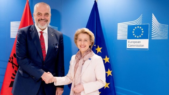 Integrimi në BE dhe rindërtimit, Rama të hënën në Bruksel takon presidenten e KE Ursula von der Leyen