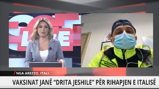 Vaksinimi në Itali, mjeku Kapxhiu: Po ecën me ritme shumë të ngadalta, situata me infektimet është kritike