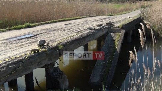 Lezhë, shembet ura, rrezikohet izolimi i banorëve (VIDEO)