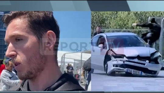 Neutralizoi shoferin që tentoi të shtypë qytetarët, flet i riu hero: M'u duke si akt terrorist, u vërsul drejt njerëzve, e godita me 2 këmbët nga dritarja e makinës (VIDEO)