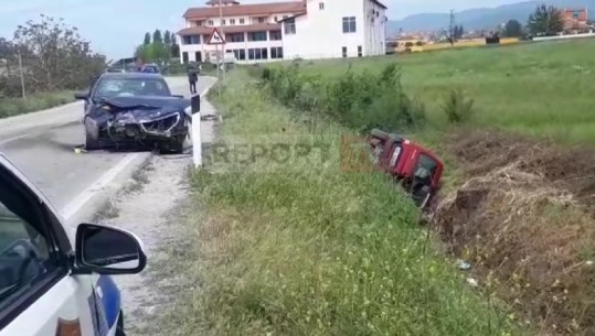 Përplasen dy automjete në aksin rrugor Mamurras-Tumanë, plagosen dy persona! Dërgohen me urgjencë te Trauma (VIDEO)
