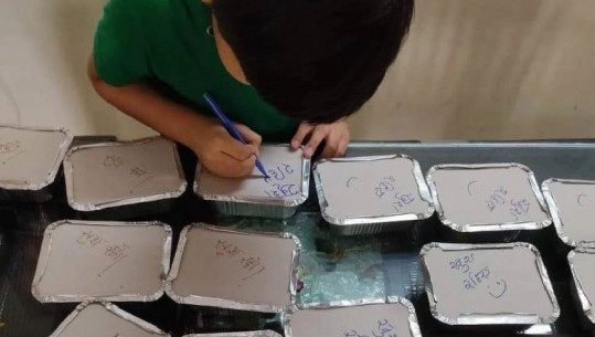 Shkruan ‘ji i lumtur' mbi vaktet e tyre, vogëlushi dhuron buzëqeshje për pacientët me COVID-19 në Indi 