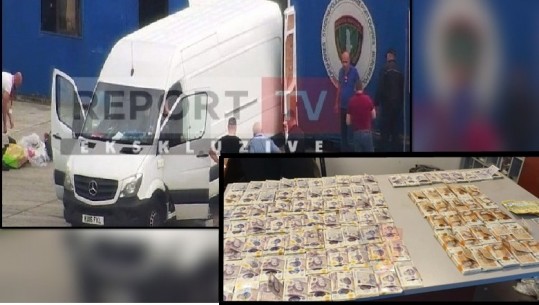 FOTO Ekskluzive/ Sekuestrohen në Durrës 123 mijë pound cash në një furgon që vinte nga Anglia! Sillte pako nga emigrantët shqiptarë në Britani për në Shqipëri! Arrestohet 21-vjeçari