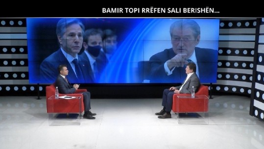 Berisha ‘non grata’, Bamir Topi në Report Tv: Reagimi institucional, jo personal! SHBA ka shumë informacione! Politikanët tanë kanë punuar për interesa personale