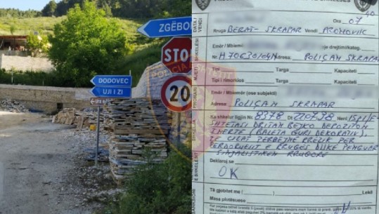 Kishte zënë një pjesë të rrugës me paleta guri, gjobitet pronari i një subjekti në Berat
