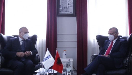 Ruçi takon kreun e OSBE-së në Tiranë, Vincenzo Del Monaco: Partneritet për të konsoliduar një sistem demokratik funksional