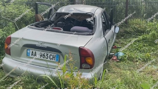 Tjetër aksident në Lezhë, makina del nga rruga, dy të plagosur rëndë nisen drejt Tiranës (VIDEO)