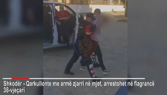 U kap me pistoletë në makinë, arrestohet 38-vjeçari në Shkodër (VIDEO)