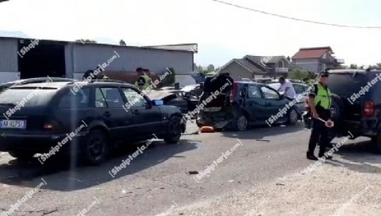 Aksident rrugor në Fushë-Krujë, përplasen dy makina, mbesin 4 të plagosur