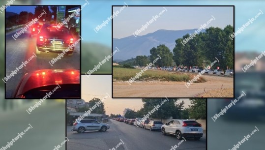 VIDEO/ Pushuesit kthehen nga plazhet, trafik i rënduar nga jugu në veri! Më problematiket akset nga Dukati në Vlorë, rruga e Ndroqit dhe Lezhë-Milot