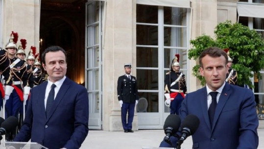 Albin Kurti në Francë: Do jemi gjithmonë pro aspiratave evropiane! Presidenti Macron: Kosova dhe Serbia të gjejnë një kompromis