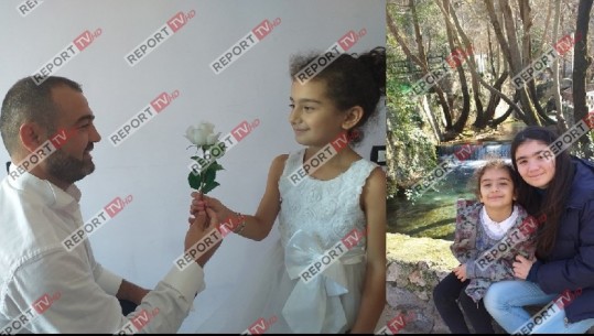 Duke i dhuruar trëndafil të bardhë 9-vjeçares, foto të babait dhe dy vajzave të mitura që humbën jetën në aksidentin tragjik