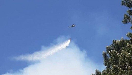 Zjarri në Malin e Tomorrit, nis ndërhyrja për shuarjen e tij me helikopter nga ajri! Shuhen 3 vatra