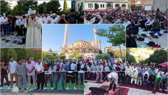 Festa e Kurban Bajramit, besimtarët mbushin sheshet e xhamitë në të gjithë vendin, falen për paqe dhe harmoni