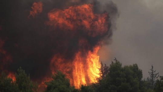 Dalin jashtë kontrollit zjarret në Attica të Greqisë, flakë deri në 20 metra të larta 'gllabërojnë' shtëpitë