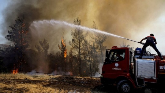 Greqia dhe Turqia në luftë me zjarret! Zjarrëfikësit shpëtojnë vendin e Olimpit