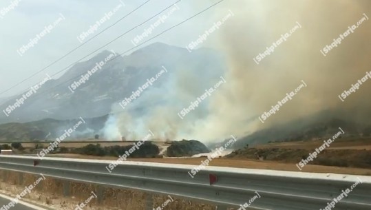 Zjarri në Gjorm të Selenicës, kryeplaku i fshatit Klodi Sinaj: Digjen 2 shtëpi nga jashtë dhe disa stane të djegura, rrezikojnë 2 fshatra