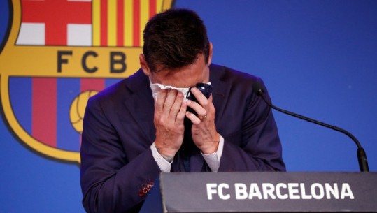 ‘Divorci’ me Barcelonën, Messi shpërthen në lot gjatë konferencës: Do të më pëlqente ta bëja në fushë lamtumirën