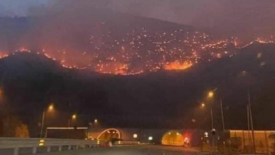 Flakët 'mbërthejnë' tunelin e Kalimashit, vihet në kontroll situata gjatë natës! Vjen ndihma nga Kosova, 34 zjarrfikës dhe 9 automjete! Gjici për Report Tv: Ndërhyn në mëngjes helikopteri! Meta në Kukës