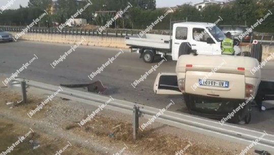 Aksident në autostradën Rrogozhinë-Lushnje, makina godet nga pas zetorin, dy të plagosur rëndë