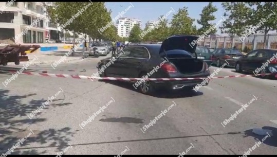 Aksident në aksin Korçë-Pogradec, makina i pret rrugën furgonit me pasagjerë