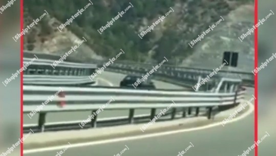 Pamjet të frikshme, shoferi nga Shkupi futet kundravajtje në rrugën e Kombit